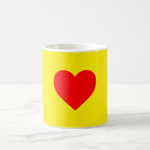 Mug Red Heart Heat Pop Art
