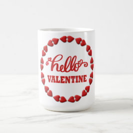 Mug Red Hello Joyeux Valentines Day 2024 Couple