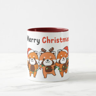 Mug Red Panda Christmas Red Pandas Merry Christmas