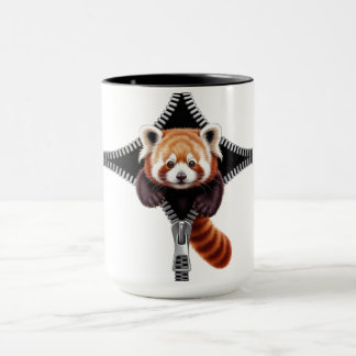 Mug Red Panda with zipper