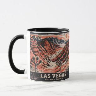 Mug Red Rock Canyon Las Vegas Retro Vintage voyage WPA