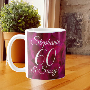 Mug Red Rose 60 and Sassy Birthday