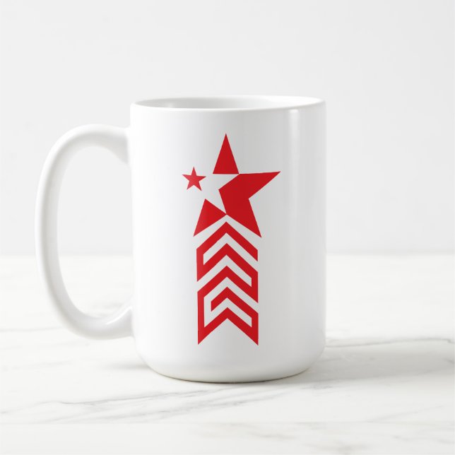 Mug Red Star with Chevron Arrows (Gauche)