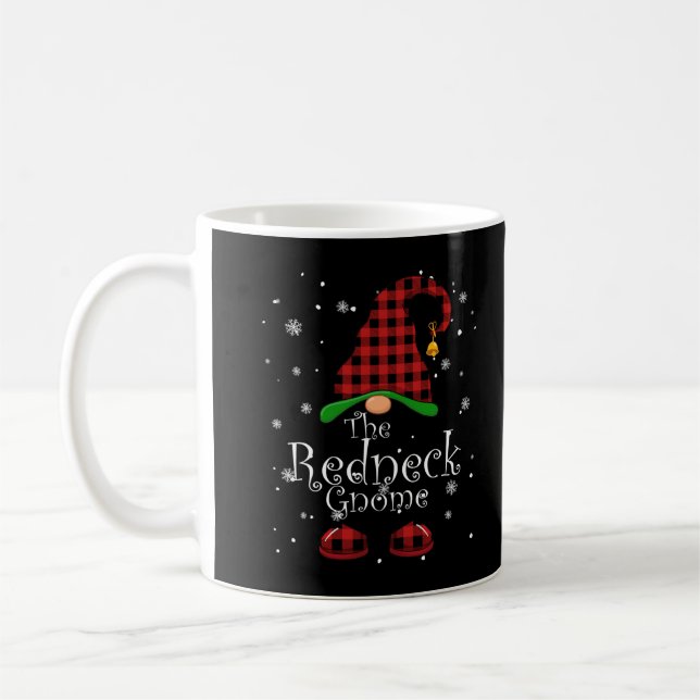 Mug Redneck Gnome Buffalo Plaid Matching Family Christ (Gauche)