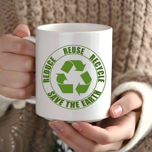 Mug Réduire la réutilisation du recyclage (Créateur téléchargé)