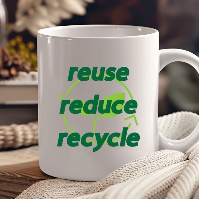 Mug Réduire la réutilisation du recyclage (Créateur téléchargé)