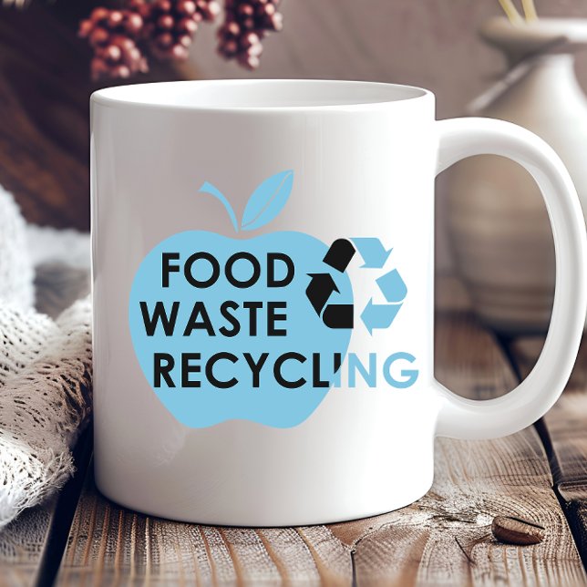 Mug Réduire le recyclage des déchets alimentaires écol (Créateur téléchargé)