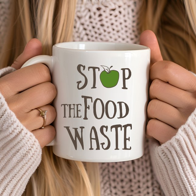 Mug Réduire le recyclage des déchets alimentaires écol (Créateur téléchargé)
