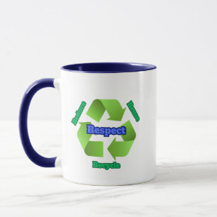 Mug Réduire, Réutiliser, Recycler, Respecter Musique