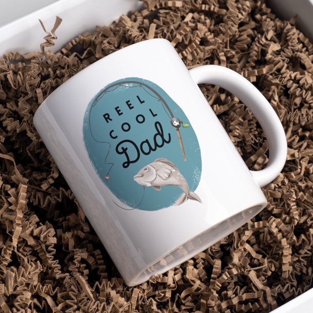 Mug Reel Cool Papa Pêche Musique (Créateur téléchargé)