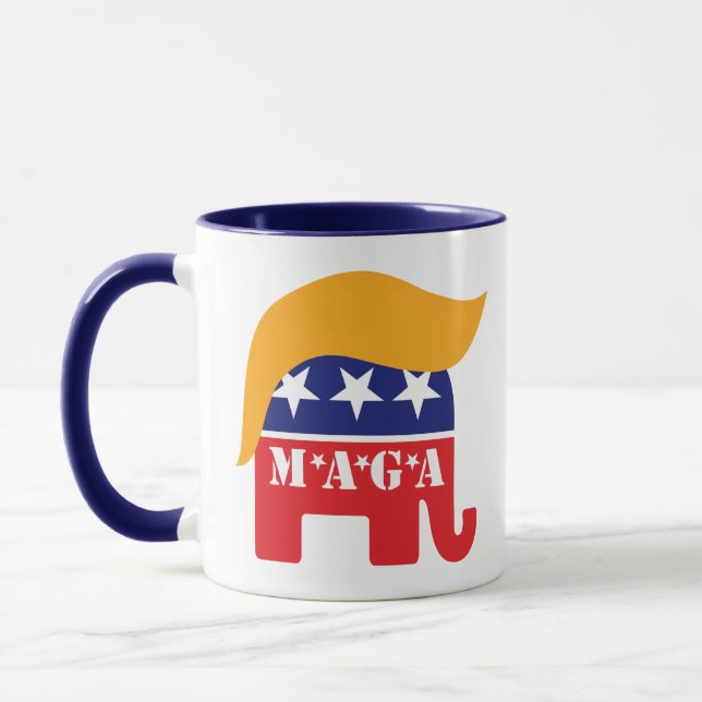 Mug Réélire le président Donald Trump 2024 MAGA (Gauche)