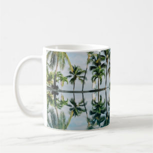 MUG RÉFLEXION DE L'EAU DES PALMIERS DE COCO