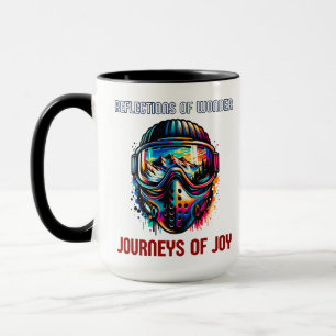 Mug Réflexion sur l'aventure de Montagne