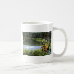 Mug Réflexions d'été, orignaux