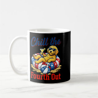 Mug Refroidir le quatrième patriote Goldendoodle Usa