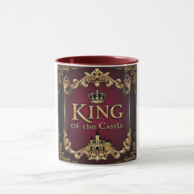 Mug Regal King of Castle Design papa (Centre)