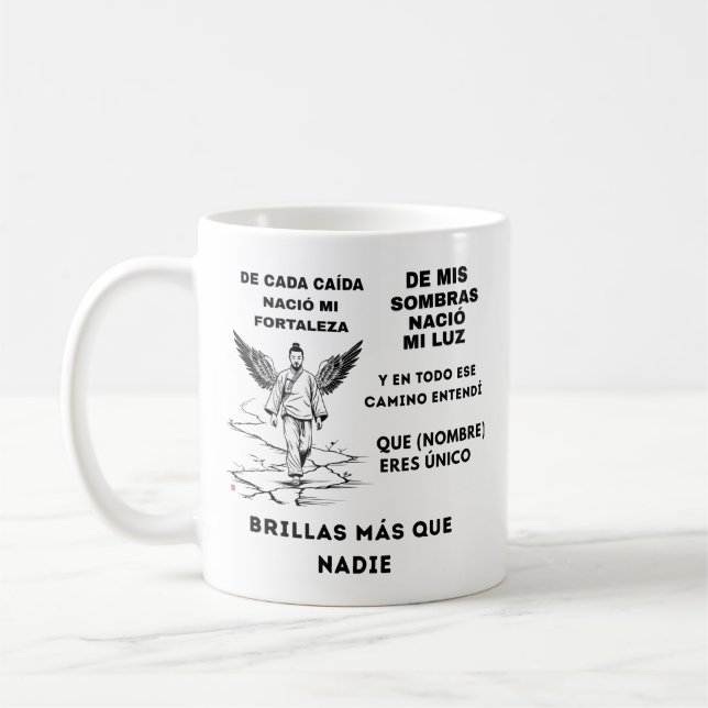 MUG REGALO PERSONALIZADO (NOMBRE)TU BRILLAS (Gauche)