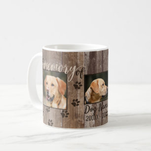 Mug Regard du bois rustique commémoratif de chien fait