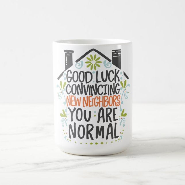 Mug Regards floraux : Bonne chance Convaincre de nouve (Centre)