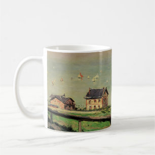 Mug Régate à Villerville par Gustave Caillebotte