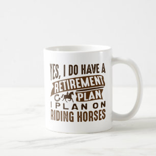 Mug Régime de retraite Chevaux
