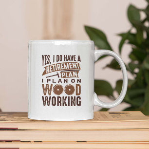 Mug Régime de retraite Travail du bois
