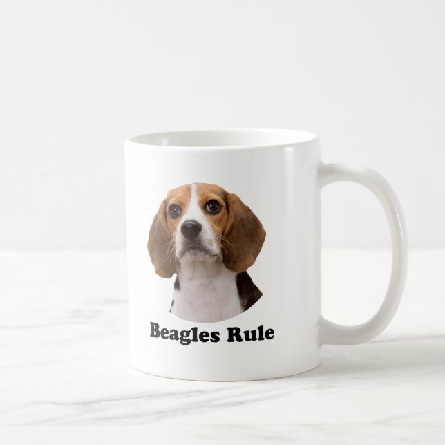 Mug Règle de beagles (Droite)