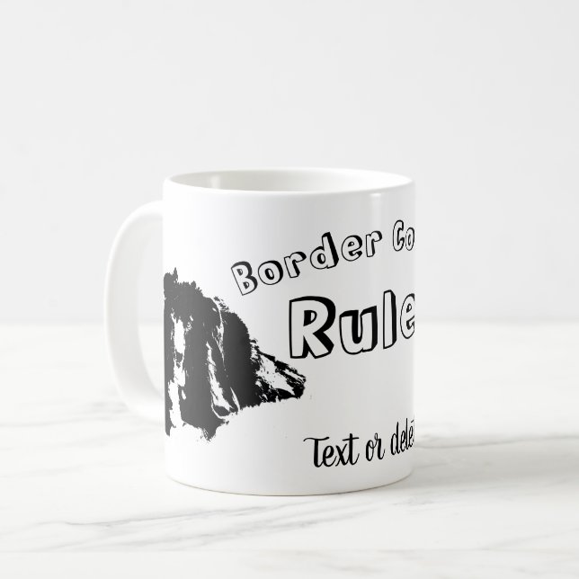 Mug Règle des bordures personnalisées (Devant gauche)