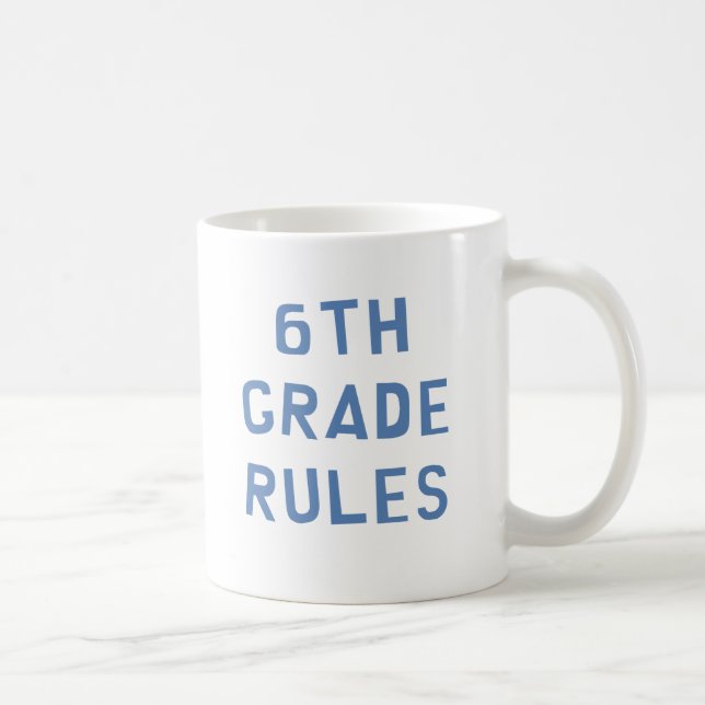 Mug Règles de 6e année (Droite)
