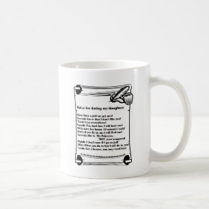 Mug Règles pour dater ma fille
