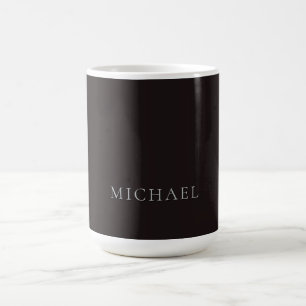 Mug Réglisse Minimaliste Moderne Simple Nom Propre