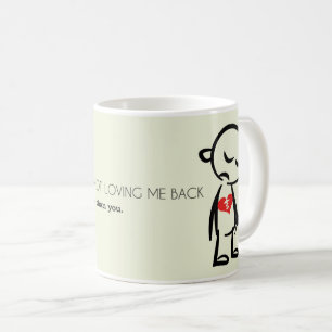 Mug Regret & Love : Citation de relation audacieuse