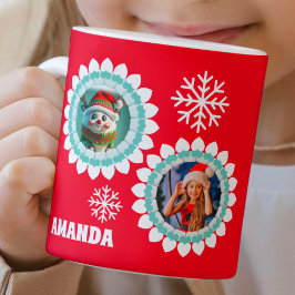 Mug Reindeer 3D Noël Personnalisé Enfants Photo