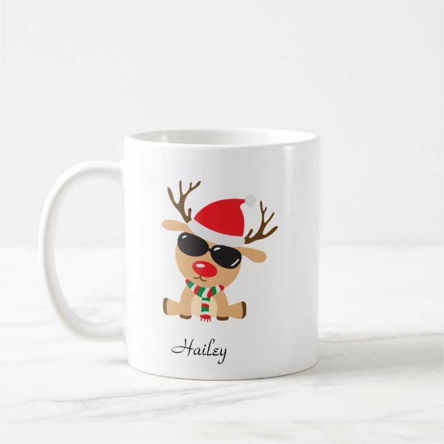 Mug Reindeer Cool personnalisé (Gauche)
