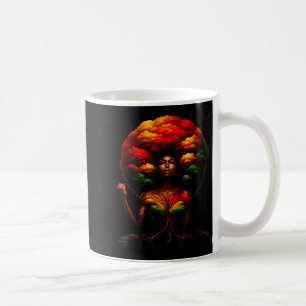 Mug Reine Afro Femme Noire Racines Africaines Mélanine