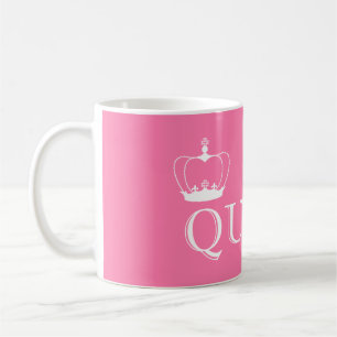 Mug Reine Couronne blanche - couleur arrière - plan pe
