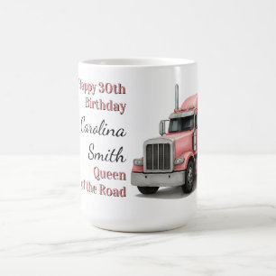 Mug Reine de la route Anniversaire Femme conducteur de