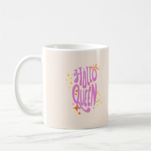 Mug Reine d'Halloween, reine d'Halloween rétro, art d'