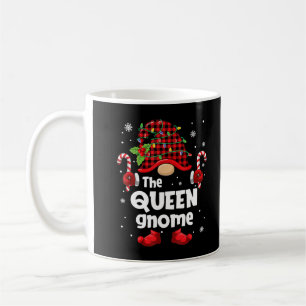 Mug Reine Gnome Buffalo à carreaux Arbre de Noël Famil