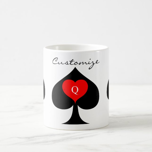 Mug Reine noire des pique Coeur rouge Thunder_Cove (Centre)