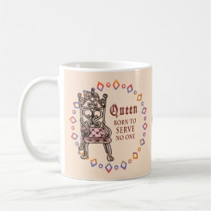 Mug Reine Personnalisée Ne Sert Personne