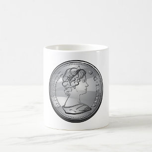 Mug Reine Sur Une Pièce