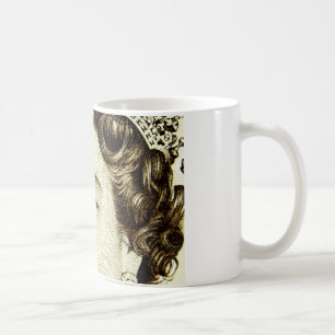 Mug Reines Elizabeth II sur une billet de 50 livres.