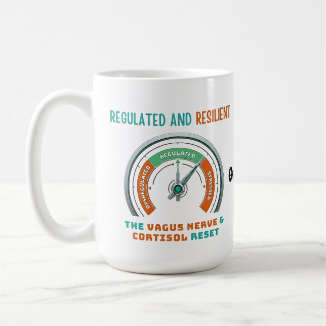 Mug Réinitialisation du cortisol du nerf vague régulé  (Gauche)