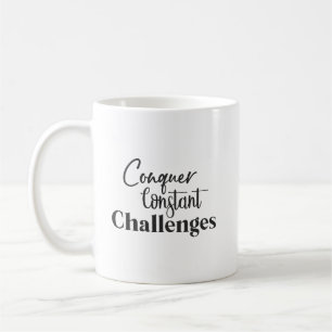 Mug Relever les défis Gym Hustle succès Motivation