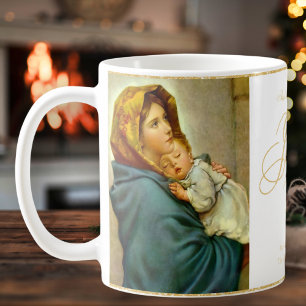 Mug Religieux Madonna & Enfant Catholique Cadeau de No