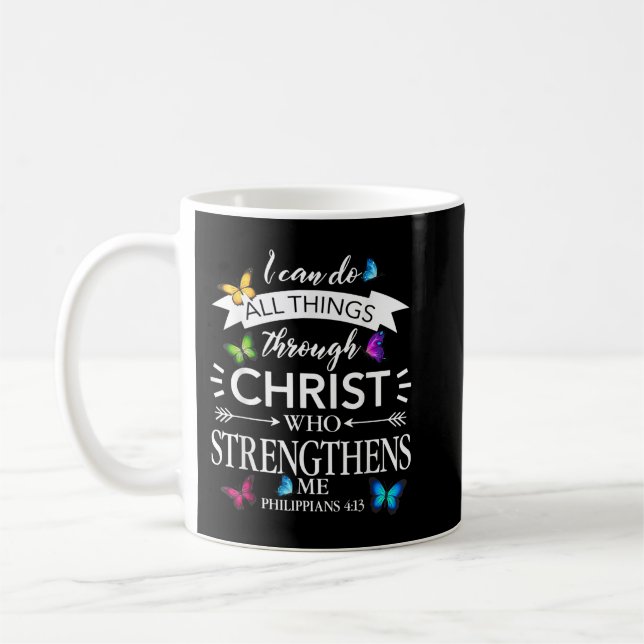 Mug Religion I Can Do All Things Through Christ Butte (Gauche)