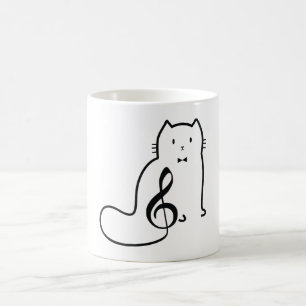 MUG REMARQUE DE CHAT ET DE MUSIQUE
