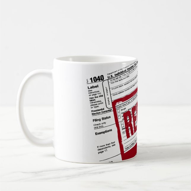 Mug Remboursement de l'impôt sur le revenu (Gauche)