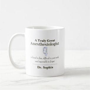 Mug Remerciement personnalisé d'un grand anesthésiste